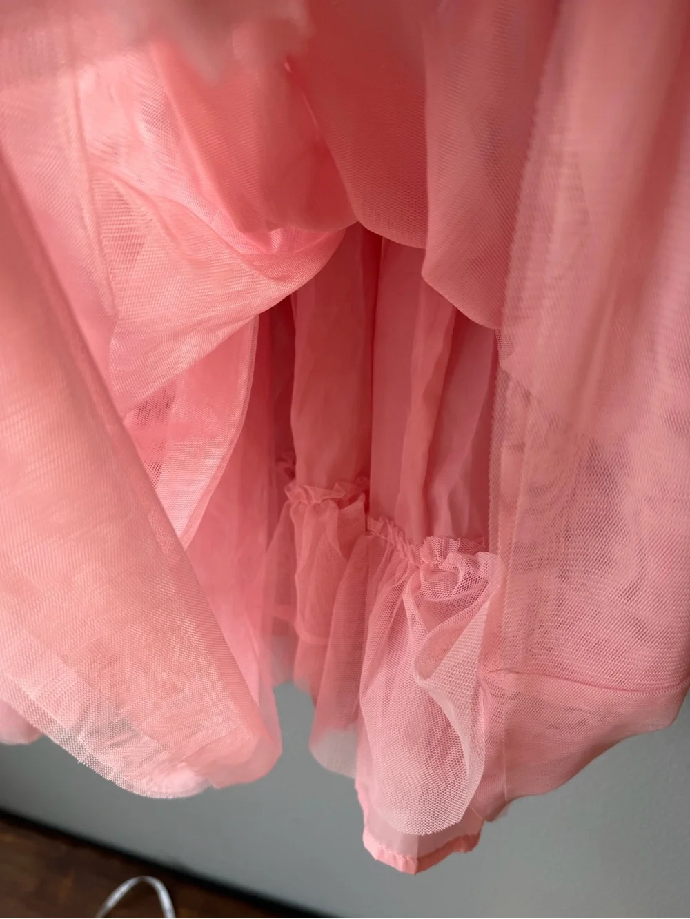 Naartjie pink floral tulle skirt long sleeve dress Girls’ size 7/8